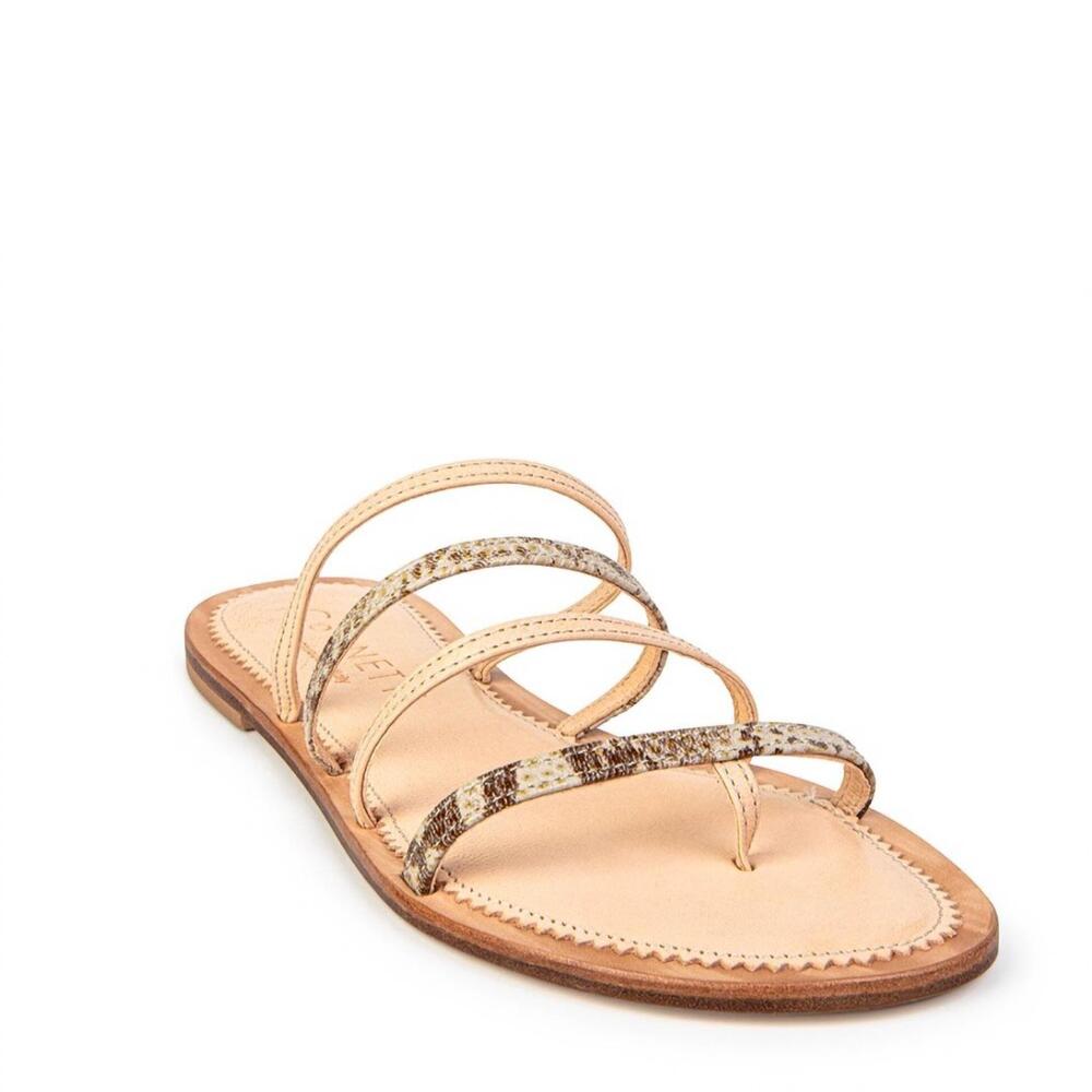 NEW CORNETTI women's nuoro sandal in nude/ python